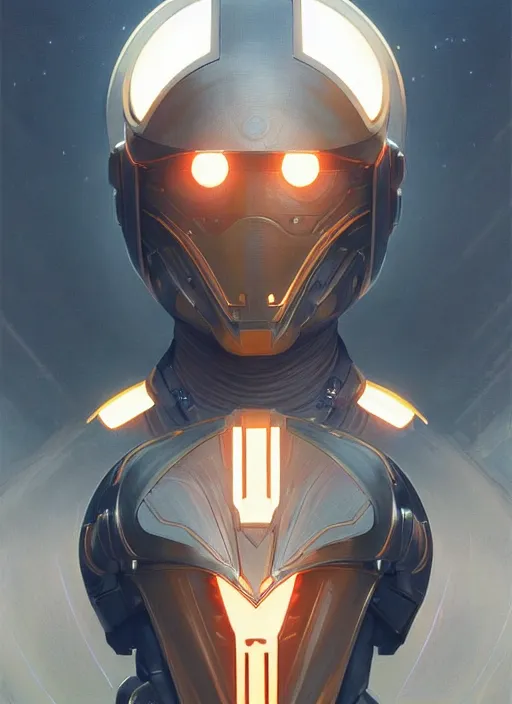 Image similar to symmetry!! portrait of aztez warrior, sci - fi armour, tech wear, glowing lights!! sci - fi, intricate, elegant, highly detailed, digital painting, artstation, concept art, smooth, sharp focus, illustration, art by artgerm and greg rutkowski and alphonse mucha