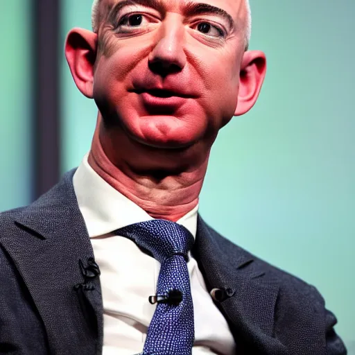 Prompt: Photo of Jeff Bezos having a messy long hair