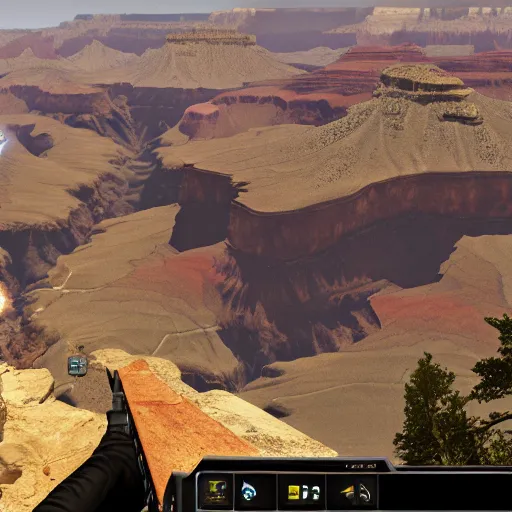 Image similar to grand canyon in counterstrike : global offensive, in - game screenshot