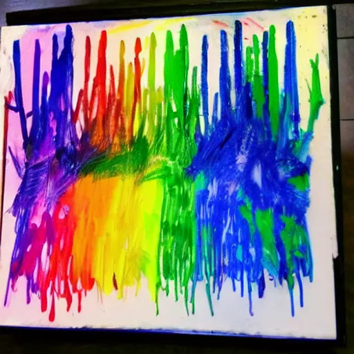 Prompt: really ugly crayon art