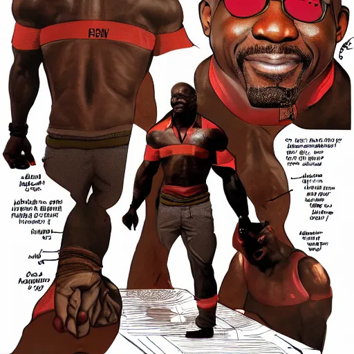 Prompt: terry crews made of of salsa, concept art, detailed