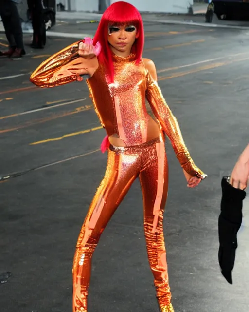 Prompt: zendaya cosplaying as leeloo