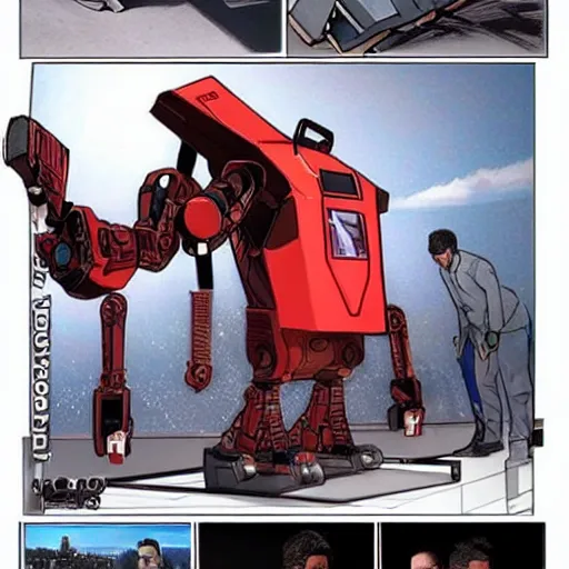 Image similar to gigachad robot