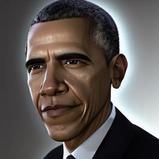 Image similar to Obama face, octane render, photorealistic, 8k, visible pores, hyperrealistic, extremely detailed