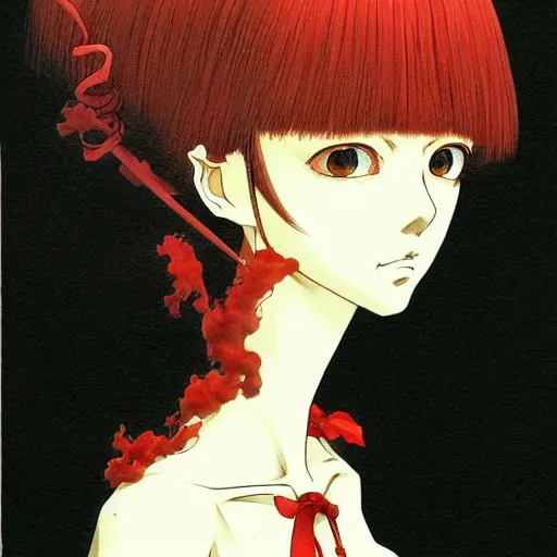 Image similar to prompt : portrait painted in miyazaki color style drawn by katsuhiro otomo and takato yamamoto, inspired by fables, china doll face, smooth face feature, intricate oil painting, high detail, sharp high detail, manga and anime 2 0 0 0