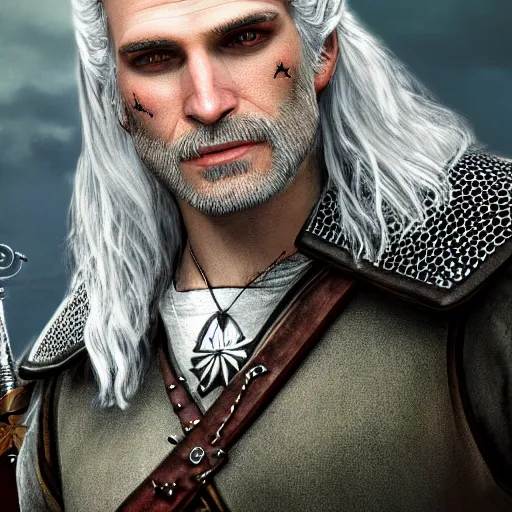 Prompt: a jewish witcher