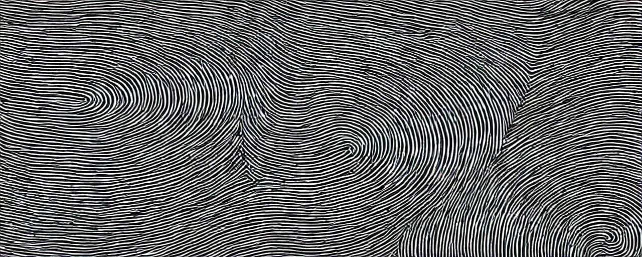 Image similar to synthesizer sound wave, fine neon lines