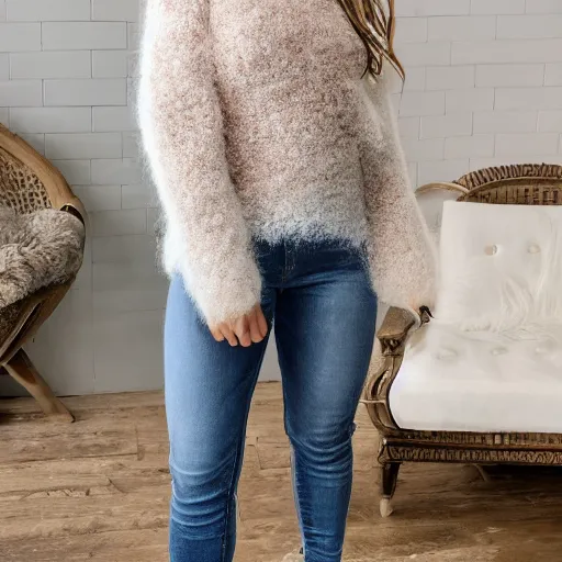 Image similar to angora sweater