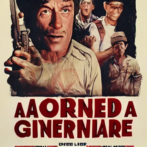 Image similar to a movie poster for the film ernest does a genocide