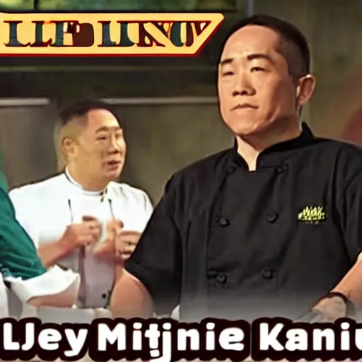 Image similar to Jet Li cannabis mukbang iron chef 1996 DVD rip