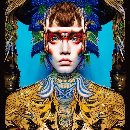 Prompt: medium portrait soft light painted erik jones and joe fenton, inspired by shaka zulu shakespeare, intricate, sharp high detail illustration, - c 1 5