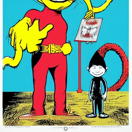 Image similar to Portrait of the Flash by Shepard Fairey and Maurice Sendak and Dr Seuss