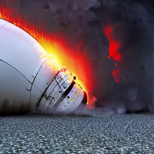 Prompt: hindenburg disaster standing in large shower, 4 k realistic photo