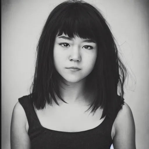 Image similar to a masterpiece portrait photo of a beautiful young woman who looks like a tiny asian mary elizabeth winstead, symmetrical face