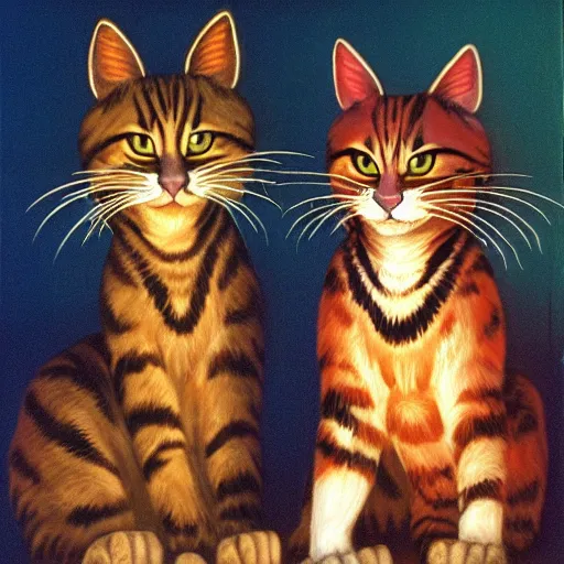 Image similar to 📷 mungojerrie and rumpleteazer, cats 1 9 9 8, dynamic lighting, portait
