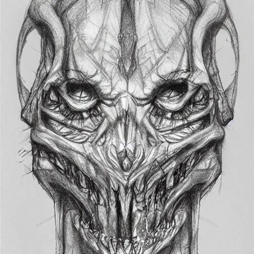 Image similar to concept art for a speculative horror role - playing game, intricate, detailed, pencil sketch