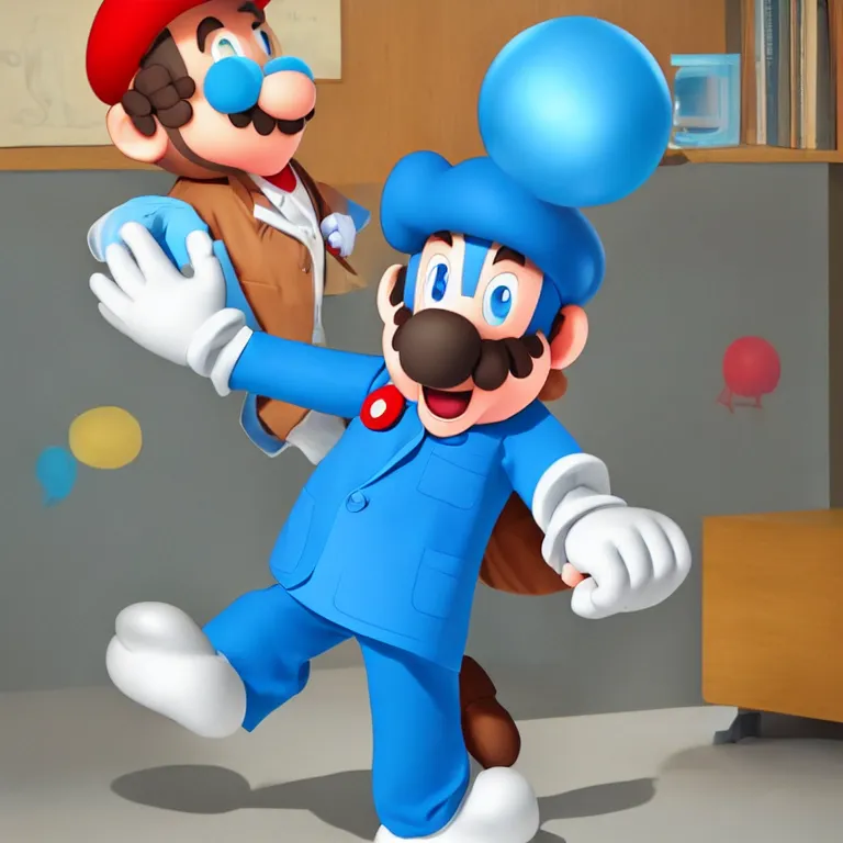 Prompt: photorealistic portrait of dr. mario in real life