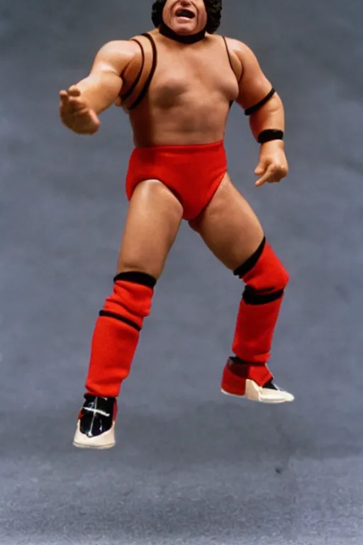 Prompt: danny devito as a 1 9 8 0 s wrestling action figure
