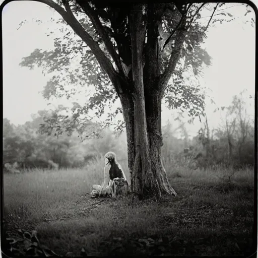 Prompt: a portrait of a character in a scenic environment by Sally Mann