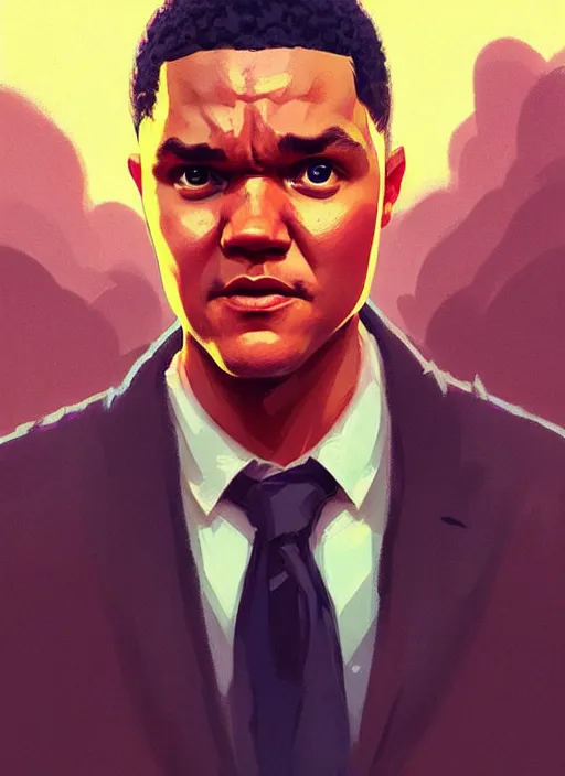 Prompt: dream highly detailed portrait of trevor noah, magnificent, photographic realistic background, by atey ghailan, by greg rutkowski, by greg tocchini, by james gilleard, by joe fenton, by kaethe butcher, trending on instagram, award winning details