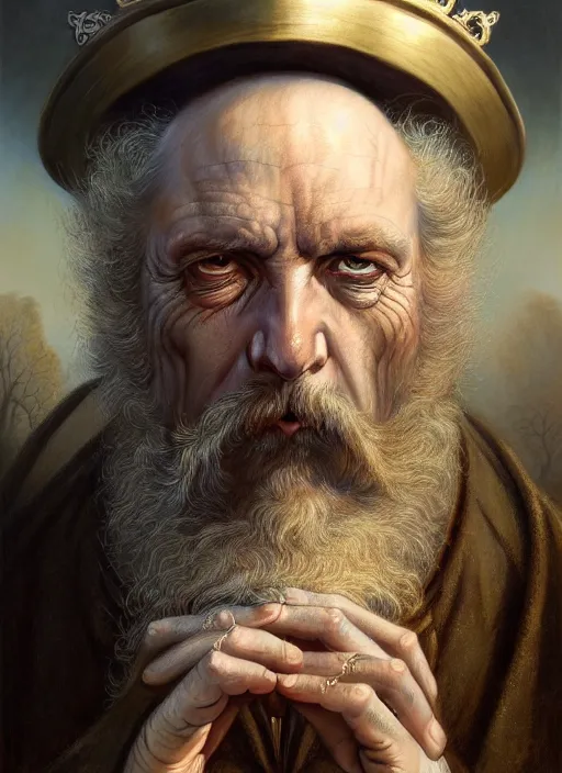 Image similar to closeup portrait shot of a victorian priest in a scenic mystery environment, intricate, elegant, highly detailed, centered, digital painting, artstation, concept art, smooth, sharp focus, illustration, artgerm, tomasz alen kopera, peter mohrbacher, donato giancola, joseph christian leyendecker, wlop, boris vallejo