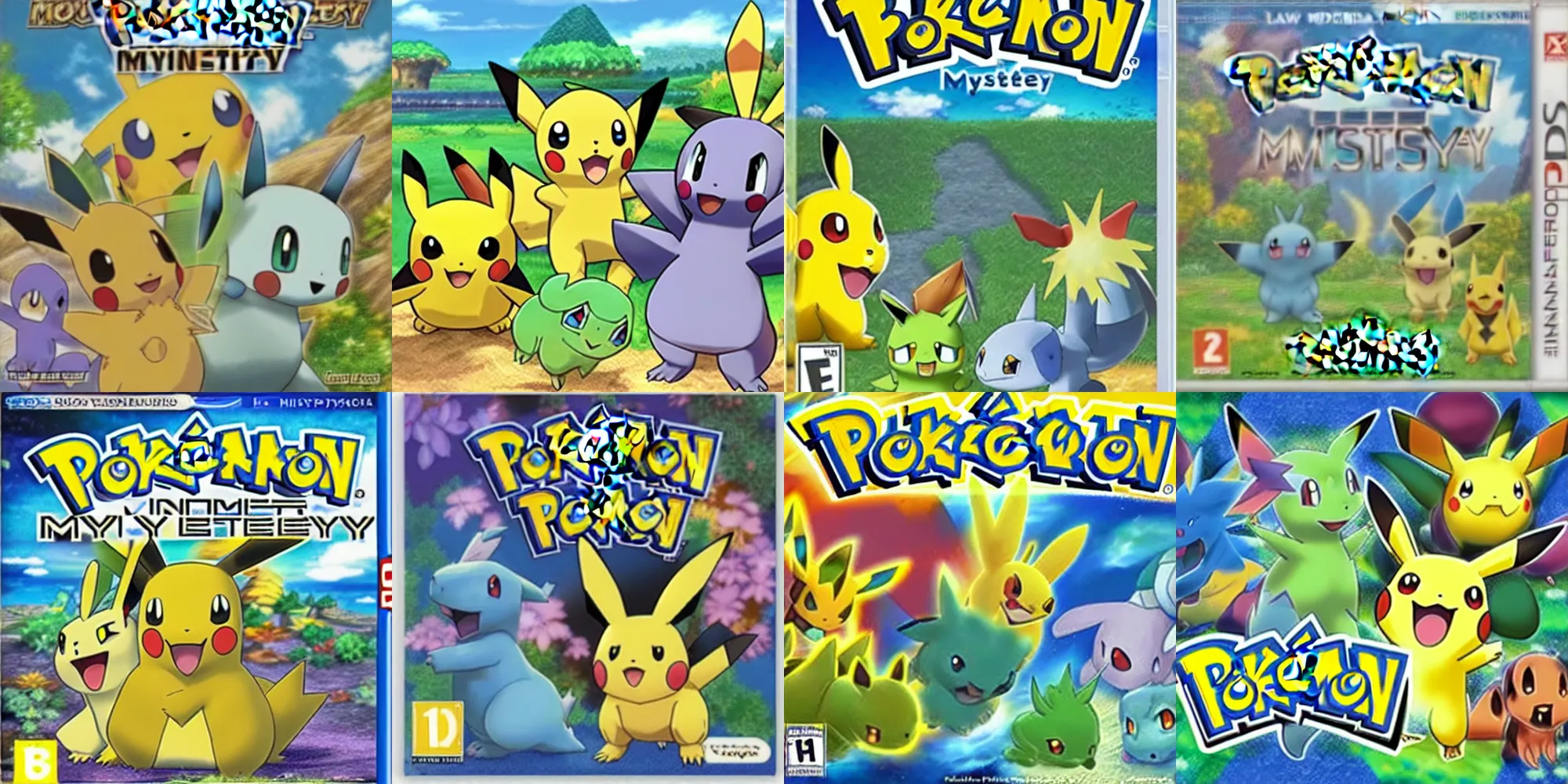 Prompt: the new cover of Pokémon Mystery Dungeon