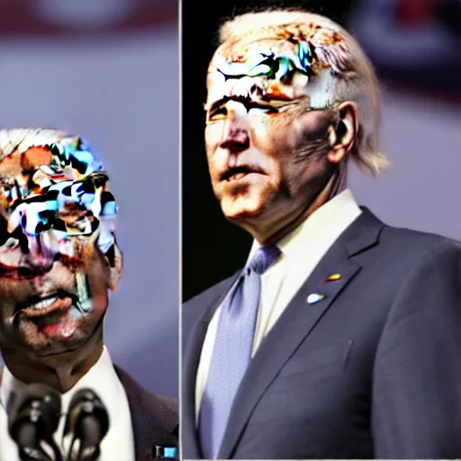 Prompt: black joe biden,