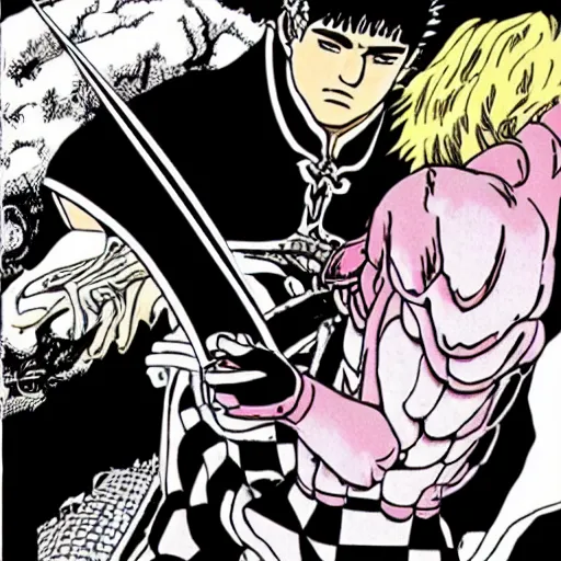 Prompt: guts killing griffith