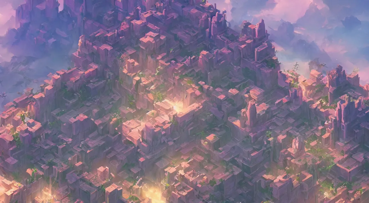 Image similar to flag colored wall fortress greeble illusion landscape wonderworld paradize, behance hd by jesper ejsing, by rhads, makoto shinkai and lois van baarle, ilya kuvshinov, rossdraws global illumination