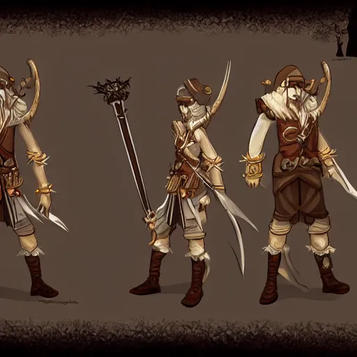 Image similar to bard costume design, rpg game, fantasy art, 2 d game art