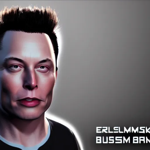 Image similar to 3 d render model of elon musk, blender, featured on artstation, unreal engine, video - game, playstation 4, xbox 3 6 0