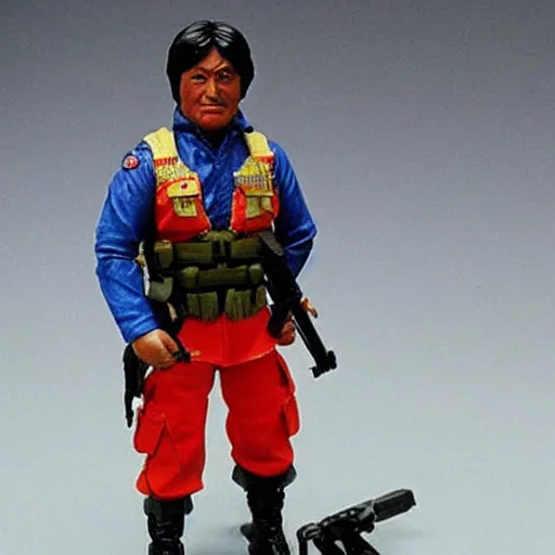 Image similar to Evo Morales as a g.i. joe action figure