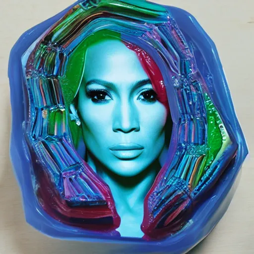 Image similar to j - lo made of jell - o