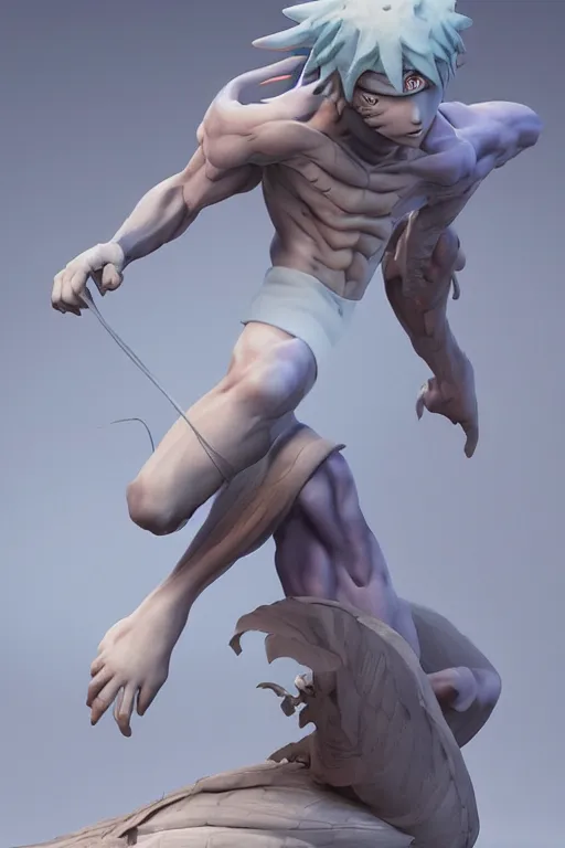 Image similar to naruto figurine, art by gerald brom, greg rutkowski and artgerm and james jean and zdzisław beksinski, 8 k, unreal engine, c 4 d