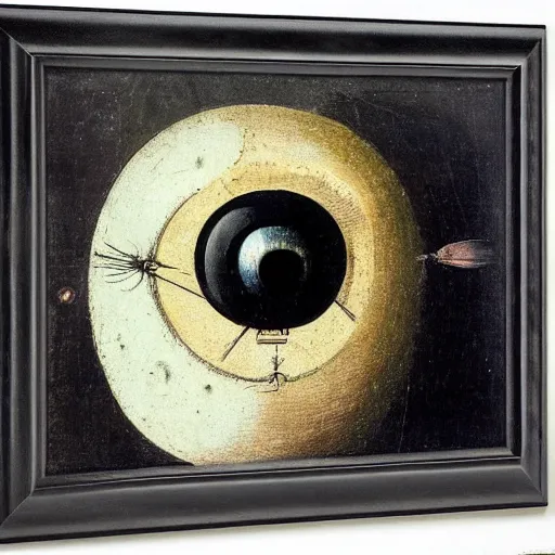 Prompt: an eyeball by hieronymus bosch