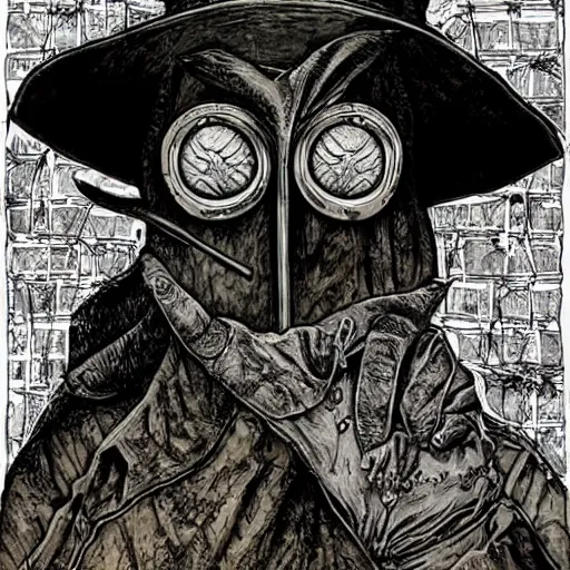 Prompt: plague doctor by ed fairburn