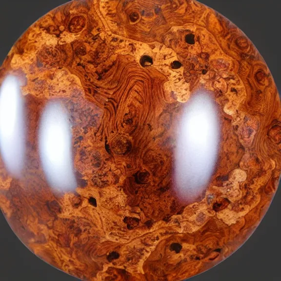 Image similar to mahogany hardwood burl, fisheye lens, photo realistic, 8k, highly detailed,