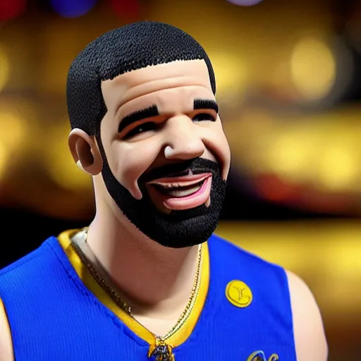 Prompt: drake as a bobblehead figure, ebay photo