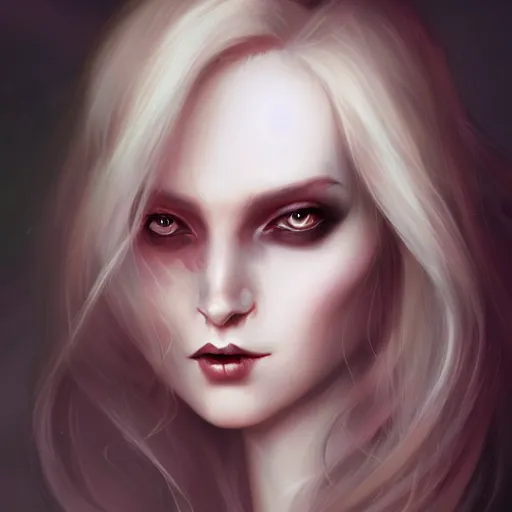 Image similar to portrait of a vampire inspired byCharlie bowater,Anna Dittmann