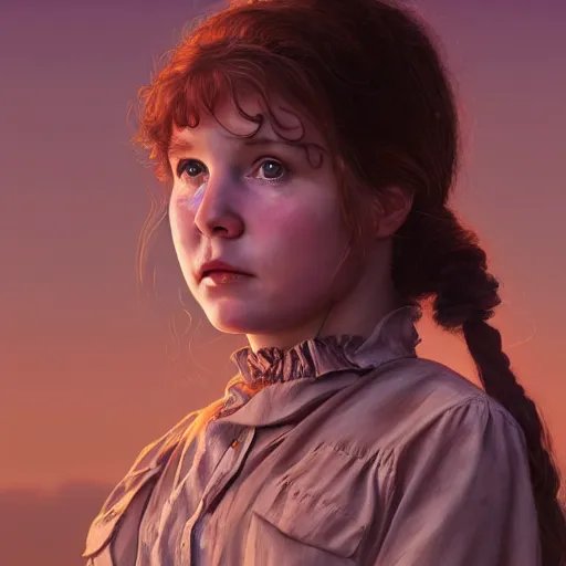 Prompt: young melissa gilbert from little house on the prairie as a zombie, 7 days to die zombie, fine art, award winning, intricate, elegant, sharp focus, cinematic lighting, highly detailed, digital painting, 8 k concept art, art by guweiz and z. w. gu, masterpiece, trending on artstation, 8 k