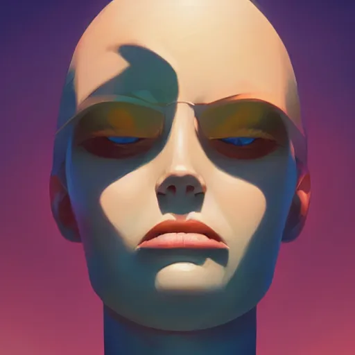 Image similar to face icon stylized minimalist the day the earth stood still, loftis, cory behance hd by jesper ejsing, by rhads, makoto shinkai and lois van baarle, ilya kuvshinov, rossdraws global illumination