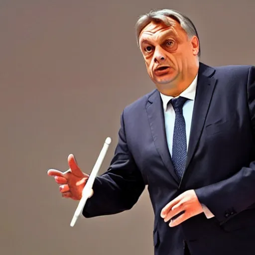 Prompt: Viktor Orban as a skinny man