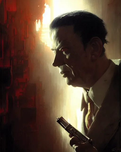 Image similar to dream mysterious lamont cranston, the shadow, pulp character portrait, ultra realistic, concept art, intricate details, highly detailed by greg rutkowski, gaston bussiere, craig mullins, simon bisley
