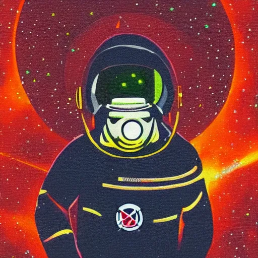 Image similar to An occult astronaut