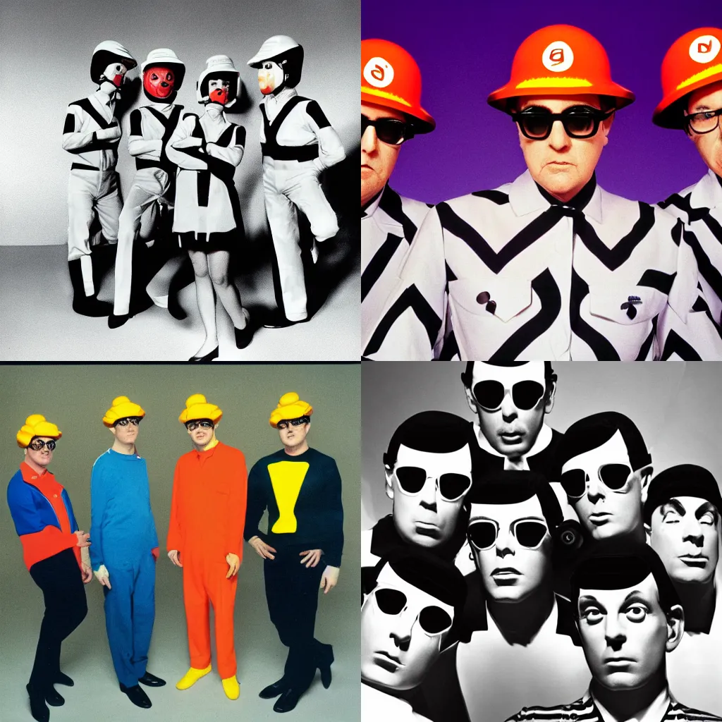 Prompt: DEVO Album Cover