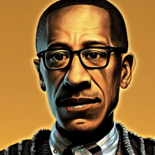 Image similar to real portrait of gus fring as a muslim