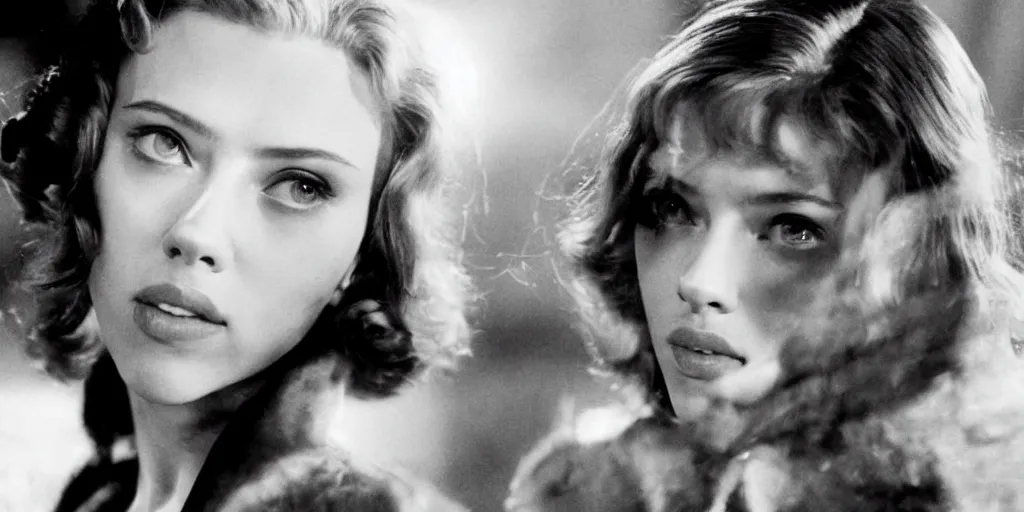 Image similar to Scarlett Johansson in a scene from the movie The Wings of Desire
