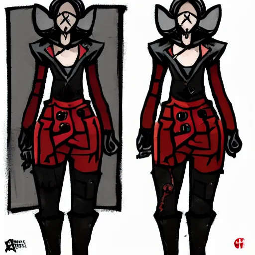 Image similar to Audrey the Grave Robber from Darkest Dungeon 2 dressed in modern-day clothes