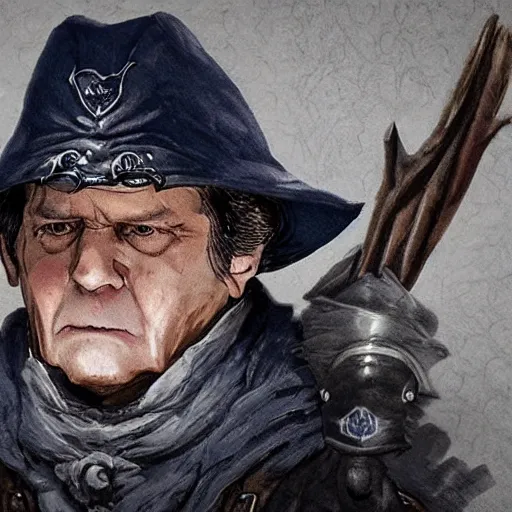 Image similar to A hunter from 'Bloodborne' as coach Belichick