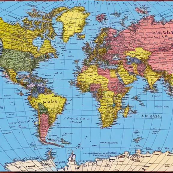 Image similar to World map with Europe missing